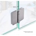 thumbnail image 3 of 2 pieces stainless steel glass door hinges 270 opening angle for 8-10mm thick glass, 3 of 5