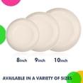thumbnail image 6 of Homienly Wheat Fiber Dinner Plates, 8-Pack 9 inch, Unbreakable, Microwave & Dishwasher Safe, Plate Set and Plastic Dinner Plates for Kitchen, Camping, Picnic and RV, Salad Plates, Beige, 6 of 9