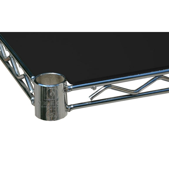 4 Pack of 12" Deep x 24" Wide Black Shelf Liner