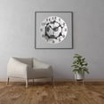 thumbnail image 4 of Cateissary Reloj de pared acrílico con estampado de pelota de fútbol deportivo atemporal, reloj de pared con grietas de fútbol de estilo único Decoración del hogar, 4 of 6