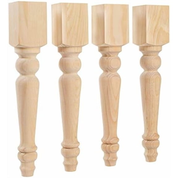 Knotty Pine Chunky Cottage Bench Legs - Made in USA - Replacement Coffee Table Legs - Set of 4 - Dimensions: 2.75" x 16"$$Tools & Hardware Other