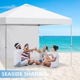 thumbnail image 7 of Joroamp 10x10 Canopy Tent Sidewalls Pop Up Canopy Outdoor Shade Canopy, Outdoor Canopies Instant Canopy Sunwall, 1 Pack Straight Leg Canopy SideWall Only, White, 7 of 7