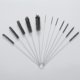 thumbnail image 1 of Cepillo de limpieza, 13 cepillo de limpieza para cepillo de botella, hervidor de cocina, tetera, pistola, boquilla, tubo, teclado de coche, nailon, 10 negro, 200 mm + 2 blanco, 175 mm, 1 of 1
