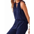 thumbnail image 3 of Women'S Hollow Out Halter Neck Sleeveless Top & Wide Leg Pants, Summer Casual Outfit Set XL, 3 of 9