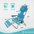 thumbnail image 2 of Open Box Deltess Ostrich 3 In 1 Portable Chair & Reclining Lounger, Light Blue, 2 of 9