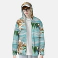 thumbnail image 2 of Kdxio Seashells on Sand Print Women Men Sun Protection UPF 50+ Jackets Zip Up Long Sleeve Hoodie Hiking Lightweight with Pockets, 2 of 7