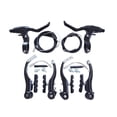 thumbnail image 2 of Juego de frenos en V delanteros y traseros para bicicleta, repuesto completo de accesorios para bicicleta de montaña, fácil instalación de piezas de r Negro, 2 of 8