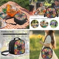 thumbnail image 6 of Yspwyqan Black Cat Backpack Set Kids Girls, Wild Floral 4 Piece Backpack Lunchbox Set with Pencil Case, 17 Inch Lightweight Padded Straps Bag for Elementary Middle School, 6 of 7