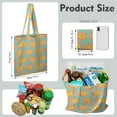 thumbnail image 2 of Tropical Papaya Canvas Tote Bag – Reusable Grocery Bag with Cute Exotic Fruit Print, Kawaii Illustration & Eco-Friendly Design for Summer Vibes, 2 of 7