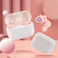 thumbnail image 4 of Auriculares Inalámbricos 5.3, en forma de Corazón, Elegantes, Ligeros, Con Cancelación de Ruido, Estéreo, Auriculares Constuche de Carga y Almohadillas, 4 of 7