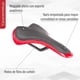 thumbnail image 3 of Asiento para bicicleta Velo VL-1501 Negro Unisex, 3 of 8