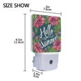 thumbnail image 4 of Hello Summer Leaf Flower Night Light 2 Pack LED Nightlight Plug into Wall Dusk to Dawn Sensor Soft White, 4 of 7