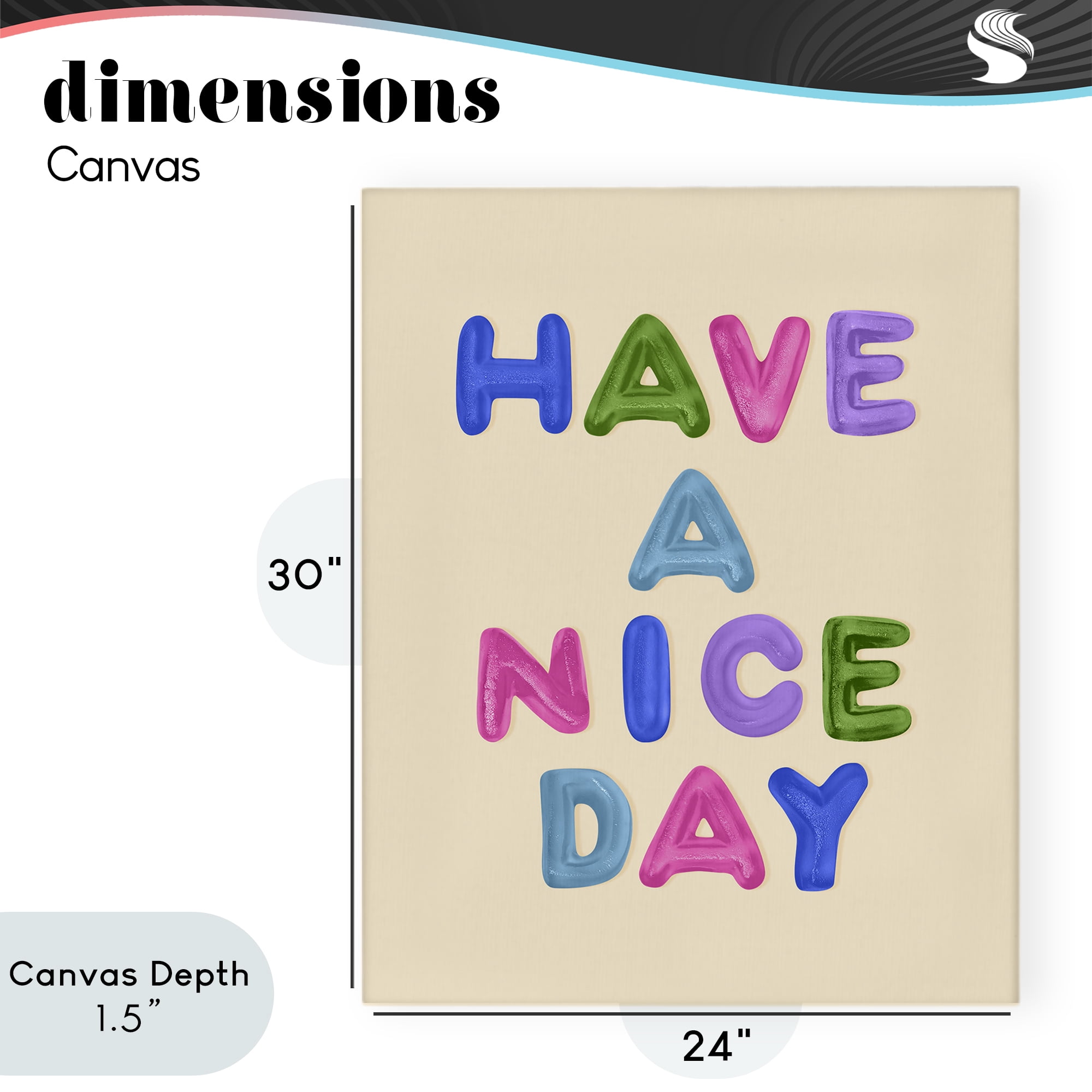 Stupell Industries Have a Nice Day Gummies Canvas Wall Art, design by LISH Creative