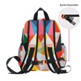 thumbnail image 5 of FORMRS School Backpack with Front Zippered Pocket 12" Student Travel Daypack, Purple Triangles, 5 of 6