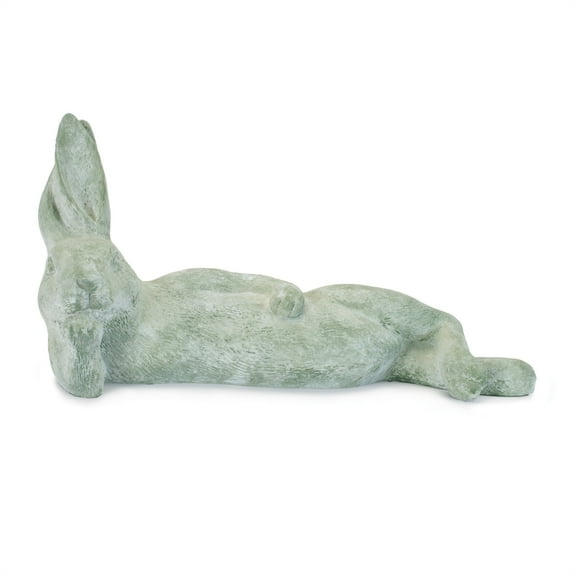 Melrose International Laying Rabbit (Set of 2) 16"L x 8"H Resin