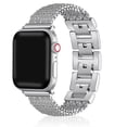 thumbnail image 1 of Compatible with Apple Watch Band 41mm 45mm 38mm 40mm 42mm 44mm ,Metal Jewelry Wristband Strap Replacement for iWatch Series 5 4 3 2 1 7 6, 1 of 6