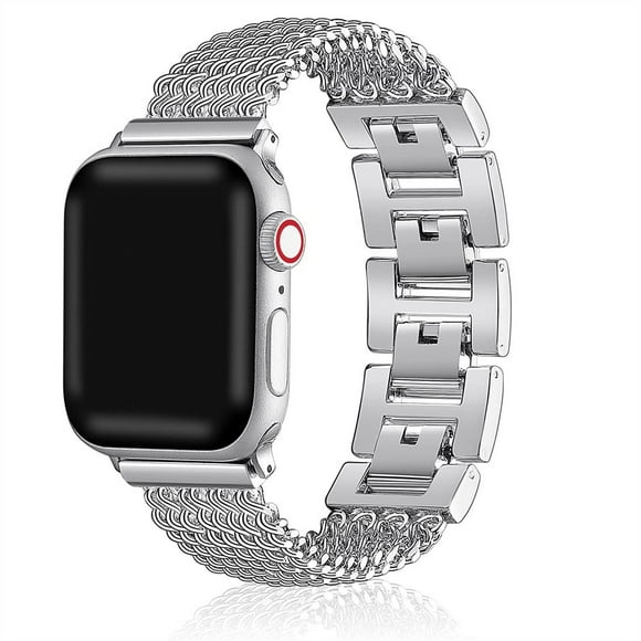 Compatible with Apple Watch Band 41mm 45mm 38mm 40mm 42mm 44mm ,Metal Jewelry Wristband Strap Replacement for iWatch Series 5 4 3 2 1 7 6