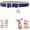 Dark Blue, variant on Pet Collar Bells, Small Puppy Collar Girl Small Dog Collar Bell Faux Leather PU Adjustable for XXS Xs Small Dogs Cats Animal Kitten Litter Tiny Girls Boys Male Female