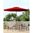 thumbnail image 7 of CazToi 9FT Outdoor Market Patio Umbrella, UV-Resistant Sunshade with Push Button Tilt & Crank for Garden Deck Pool, 7 of 7