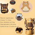 thumbnail image 3 of Cangurera Porta Bebes Cargador Ergonomico Posiciones 0-3años Belug, Amarillo, 3 of 5