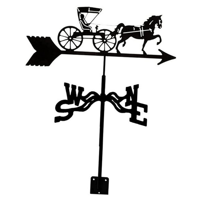 S SERENABLE Weather Vane, Yard Outdoor Farm Professional Measuring Tool, Garden Barn Carriage