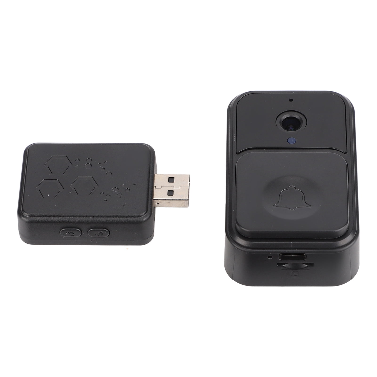 WiFi Video Doorbell Camera with 128GB Memory, HD Video Calling Smart WiFi Doorbell, 365 Days Standby, Support Voice Changing, for , for OSX