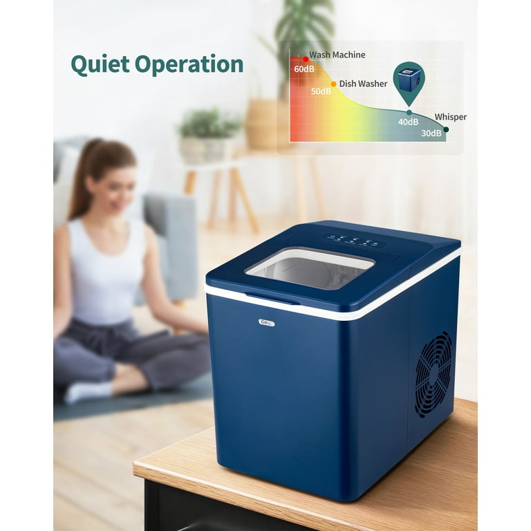 GEVI-GIMB-2104 Self-Cleaning Compact Countertop Portable Ice Maker