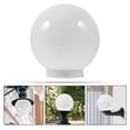 thumbnail image 3 of AURARMLET White Outdoor Lamp Post Light Fixture 2Pcs Spherical Acrylic 11.8In, 3 of 8