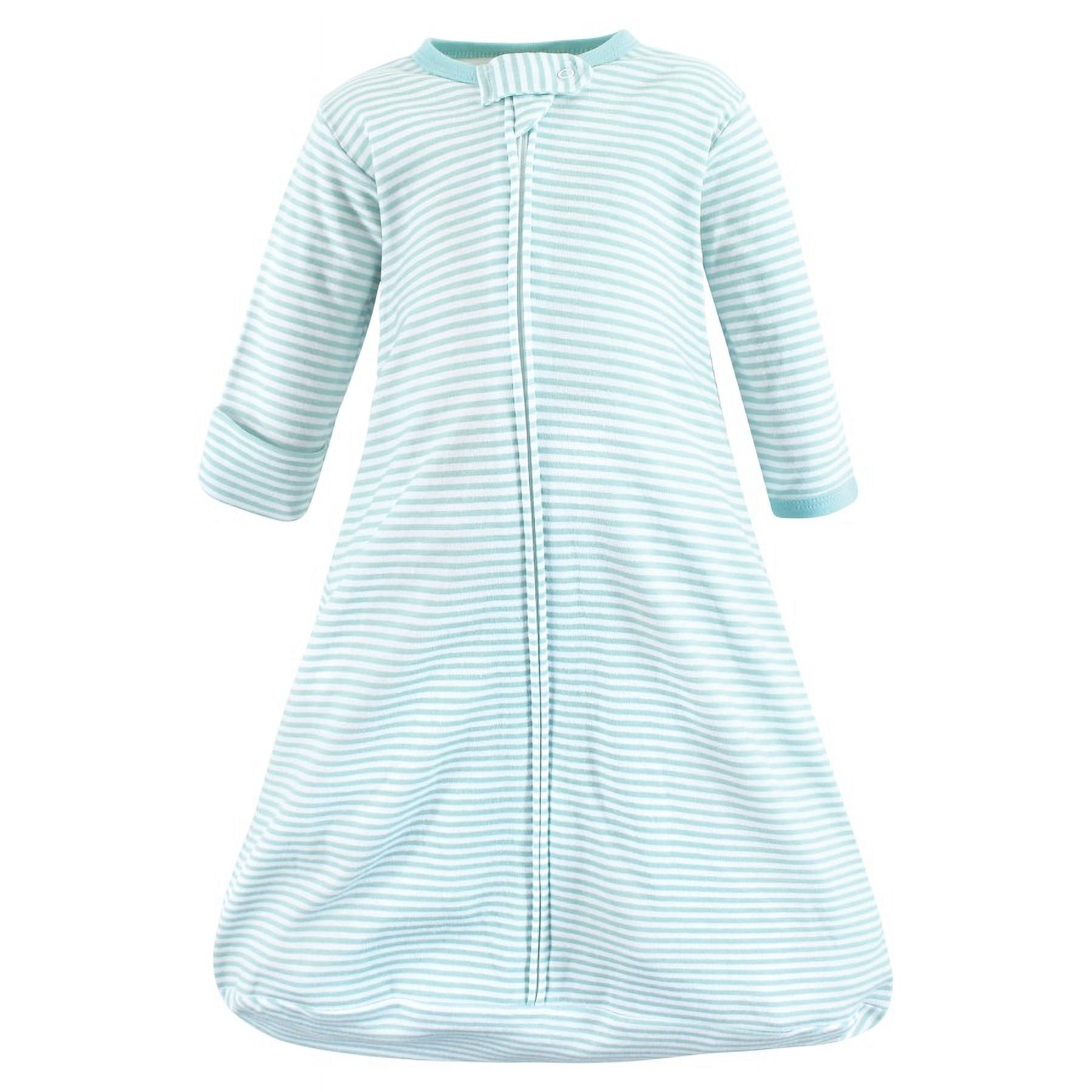 Hudson Baby Cotton Long-Sleeve Wearable Sleeping Bag, Sack, Blanket, Mint Milk Cookies Long Sleeve, 18-24 Months
