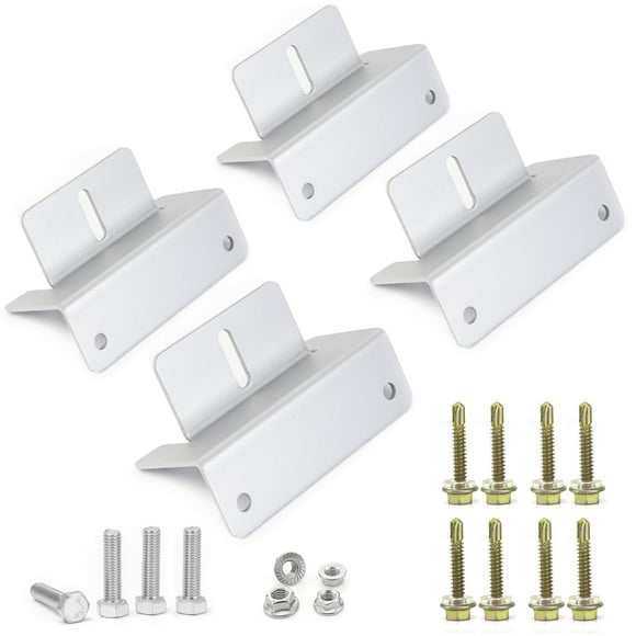 Juego de soportes en Z de aluminio ECO-WORTHY, 4 piezas