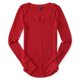 thumbnail image 1 of Aeropostale Womens Waffle-Knit Pullover Sweater, Rojo, X-Large Aeropostale Pull-over, 1 of 2