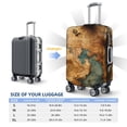 thumbnail image 4 of Kdxio Antique Map Adventure Scene Pattern Luggage Cover for Travel,Elastic and Durable,Fits 18-32 Inch,Anti-Scratch Suitcase Protector-No luggage included, 4 of 5