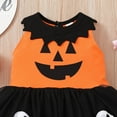 thumbnail image 6 of EnJoCho Toddler Girls Halloween Sleeveless Dresses Kids Baby Cartoon Pumpkin Tulle Princess Dress Black Tutu Dresses Baby Girl Cute Party Outfits, 6 of 7