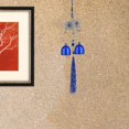 thumbnail image 7 of sunsanly Blue Evil Eyes Wind Chime with 2 Bells Indoor Outdoor Garden Patio Outdoor Hanging Elephant Heart Butterfly Tree Metal Wind Bell Decoration, 7 of 7