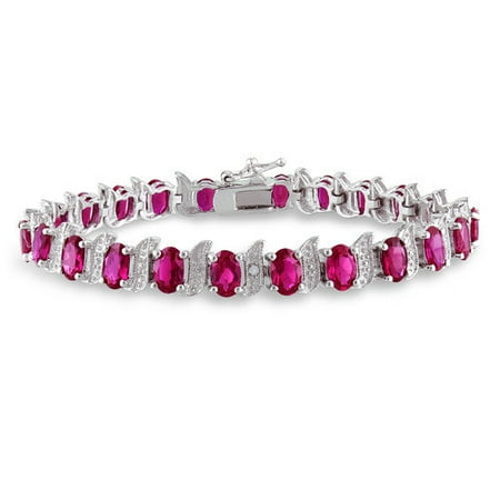 Amour Round and Oval Cut Gemstone Bracelet
