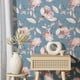 thumbnail image 5 of 1 Roll Of Large Flowers Printed Thickened Moisture-proof Wallpaper, Self-adhesive Waterproof, Removable Self-adhesive Residue-free Wallpaper, For Home Decoration Background Wallpaper, 47.2x15.8inches, 5 of 5