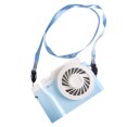thumbnail image 2 of Frogued Portable Mini USB Charging Camera Shape Hanging Neck LED Summer Cooling Fan (Blue), 2 of 12