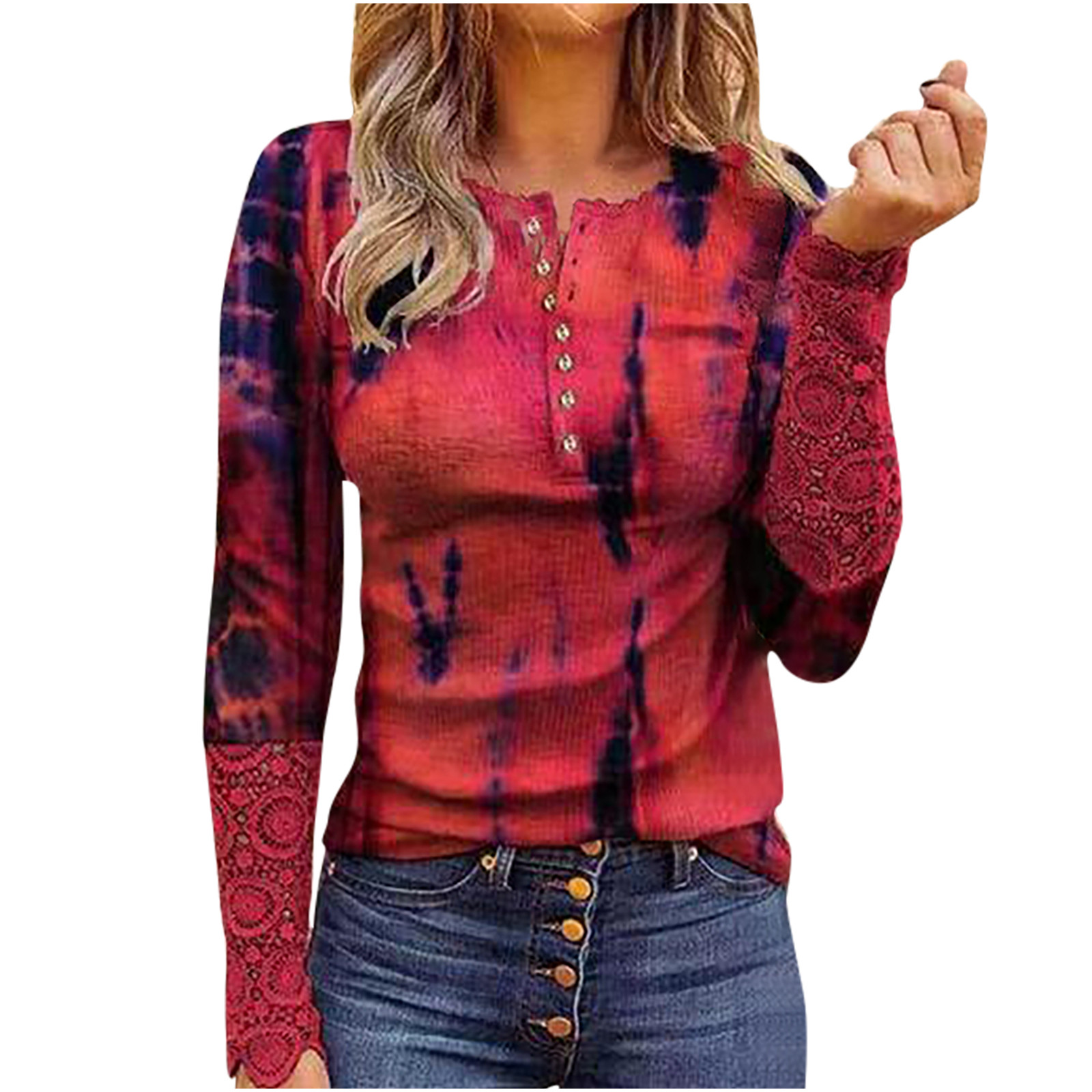 Fall Clearance Deals! EINCcm Women Fall Tops Blouses Clearance, Women