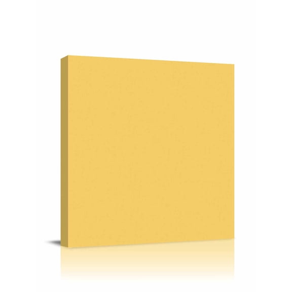 Solid Color Canvas Wall Art, Yellow Framed Wall Decor Modern Artwork Prints Painting for Living Room, Bedroom, Kitchen & Cafe Decor 8x8 Inch
