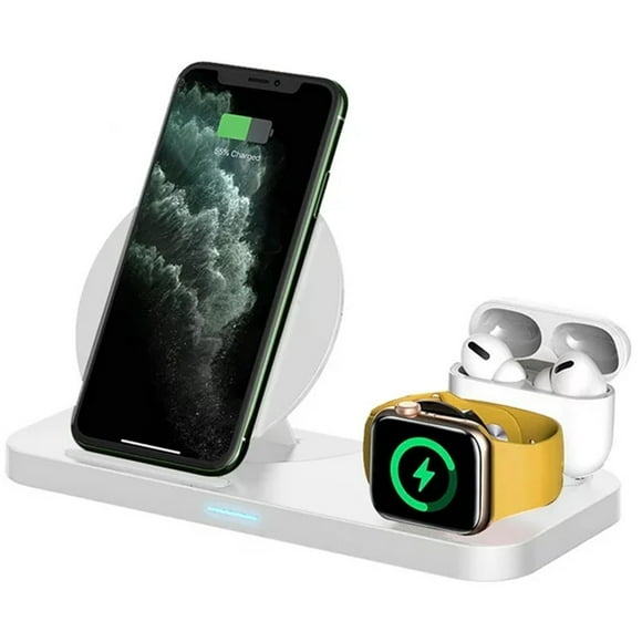 3 in 1 Wireless Charger Charging Stand Compatible with Apple Watch and Airpods Pro,Fast Charging Dock for iPhone 12 pro, 11, Xs max, Xr