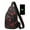 Red, variant on GEZHEN Korean Version Chest Bag Men's Fashion Camouflage Messenger Cloth Leisure Canvas Small Backpack Double Layer USB Interface New Year's Shoulder Crossbody Oxford Casual