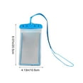 thumbnail image 3 of Waterproof Phone Pouch IPX8 Certified | Universal Transparent PVC Case - Fluorescent Colors | Side Button Accessible | HD Touchscreen for Swimming, Rafting, Diving | Fits Most Smartphones | 1 Pack, 3 of 6