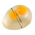 thumbnail image 3 of Stretchy Fried Egg Stress Relief Toys, White & Yellow, 2.2" , Soft Squishy Fidget Balls for Kids, Teens & Adults, Easter Baskets, Party Favors & Sensory Play, 3 of 7