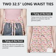 thumbnail image 6 of Pink Christmas Santa and Tree Apron-Garden Aprons for Women with Pockets-Cotton Linen Waterproof Kitchen Cooking Gardening Aprons Adjustable for Kitchen,Cooking,BBQ and Salon 32"x27", 6 of 7