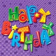Creative Expressions Beverage Napkins - 16-Pack, Zany Birthday
