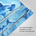 thumbnail image 3 of 2 Pack Wet Dry Bags,Hammerhead Shark Pattern Waterproof Reusable Dual Zipper Bags for Swimwear, Gym Clothes, Toiletries, Baby Diapers, 3 of 8