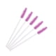 thumbnail image 1 of Xiao Hua 100 pinceles desechables para rímel de pestañas, extensiones de pestañas, cejas y maquillaje (varilla blanca con cabezal morado), 1 of 2