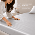 thumbnail image 3 of 100% Mulberry Silk Fitted Sheet with Deep Pocket Made in USA, Real 22 Momme Silk Bed Sheets, 6A Grade Pure Silk, Hypoallergenic&nbsp;, 3 of 9