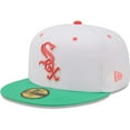 thumbnail image 3 of Men's New Era White/Green Chicago White Sox Inaugural Season at Comiskey Park Watermelon Lolli 59FIFTY Fitted Hat, 3 of 5