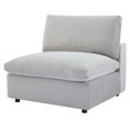 thumbnail image 1 of Sofa Middle Chair, Velvet, Light Grey Gray, Modern Contemporary Urban Design, Living Lounge Room Hotel Lobby Hospitality, 1 of 8